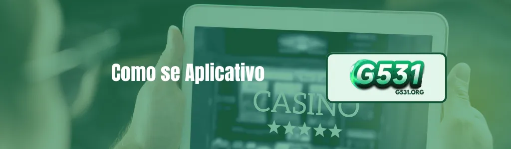 Tela inicial do app G531 com categorias de jogos