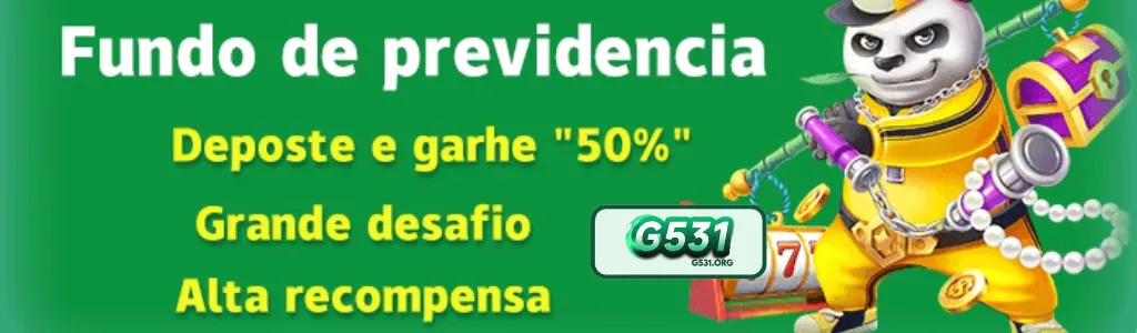 Tela de promoções ativas no G531 cassino